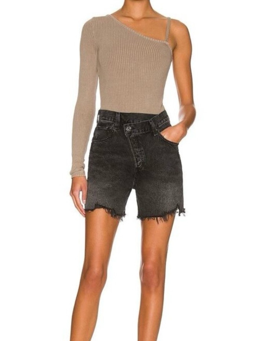 AGOLDE NWT Crisscross HitchHike Jean Shorts